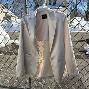 TRTLZ Cream Blazer for Women